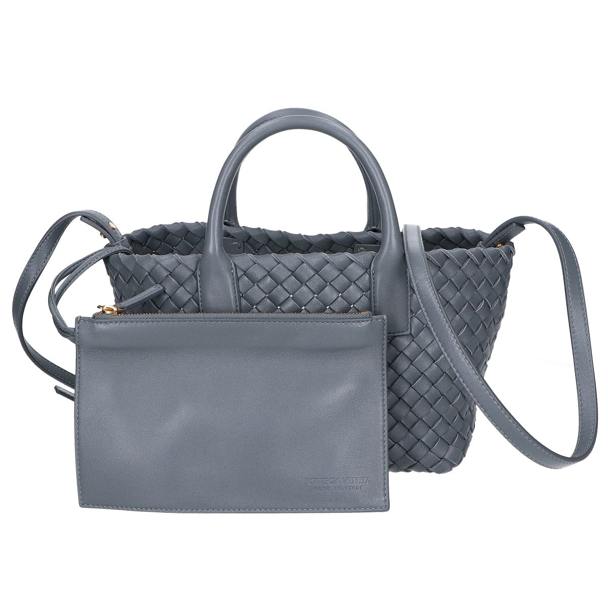 BOTTEGA VENETA ボッテガヴェネタ 新品同様 709464 イントレチャート ミニカバ 2WAY ハンドバッグ