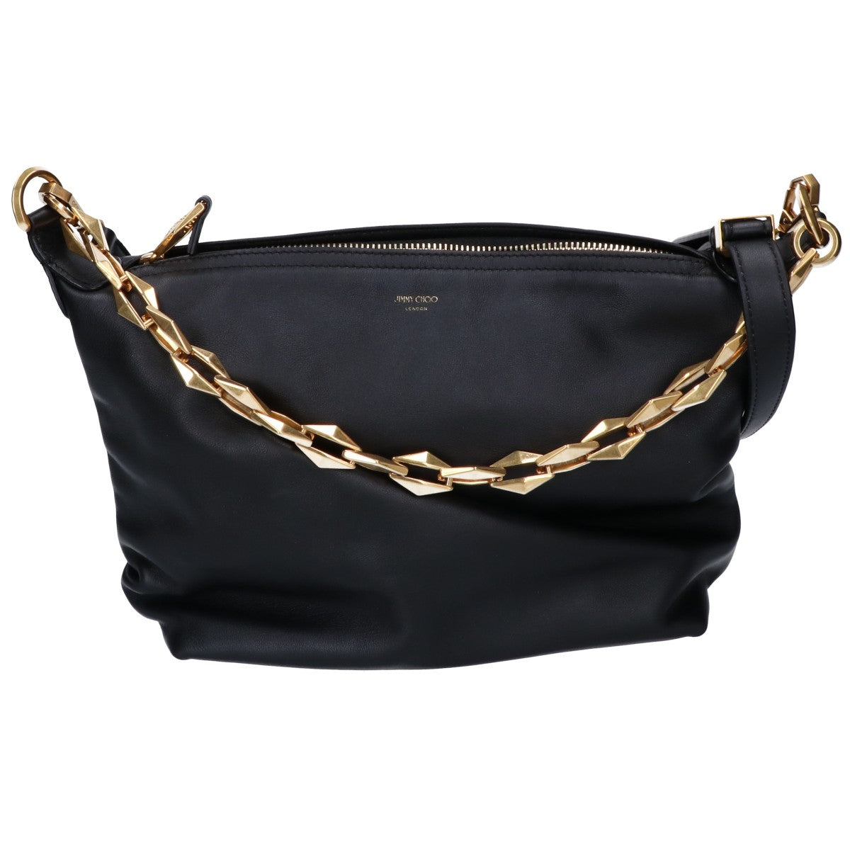 JIMMY CHOO ジミーチュウ ダイヤモンド ソフトホーボー S ショルダーバッグ