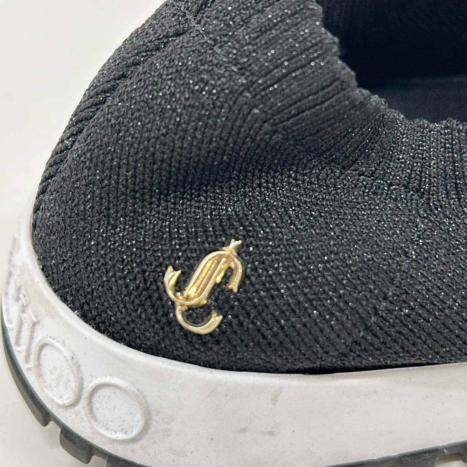 JIMMY CHOO ジミーチュウ VERONA ベローナ ラメニット ローカット スニーカー シューズ