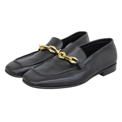 JIMMY CHOO ジミーチュウ ダイヤモンド ティルダ ローファー シューズ レディース ブラック 34 シューズ