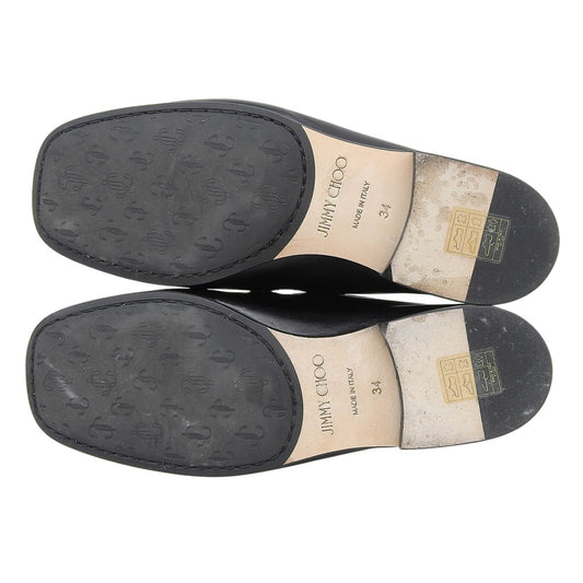 JIMMY CHOO ジミーチュウ ダイヤモンド ティルダ ローファー シューズ レディース ブラック 34 シューズ