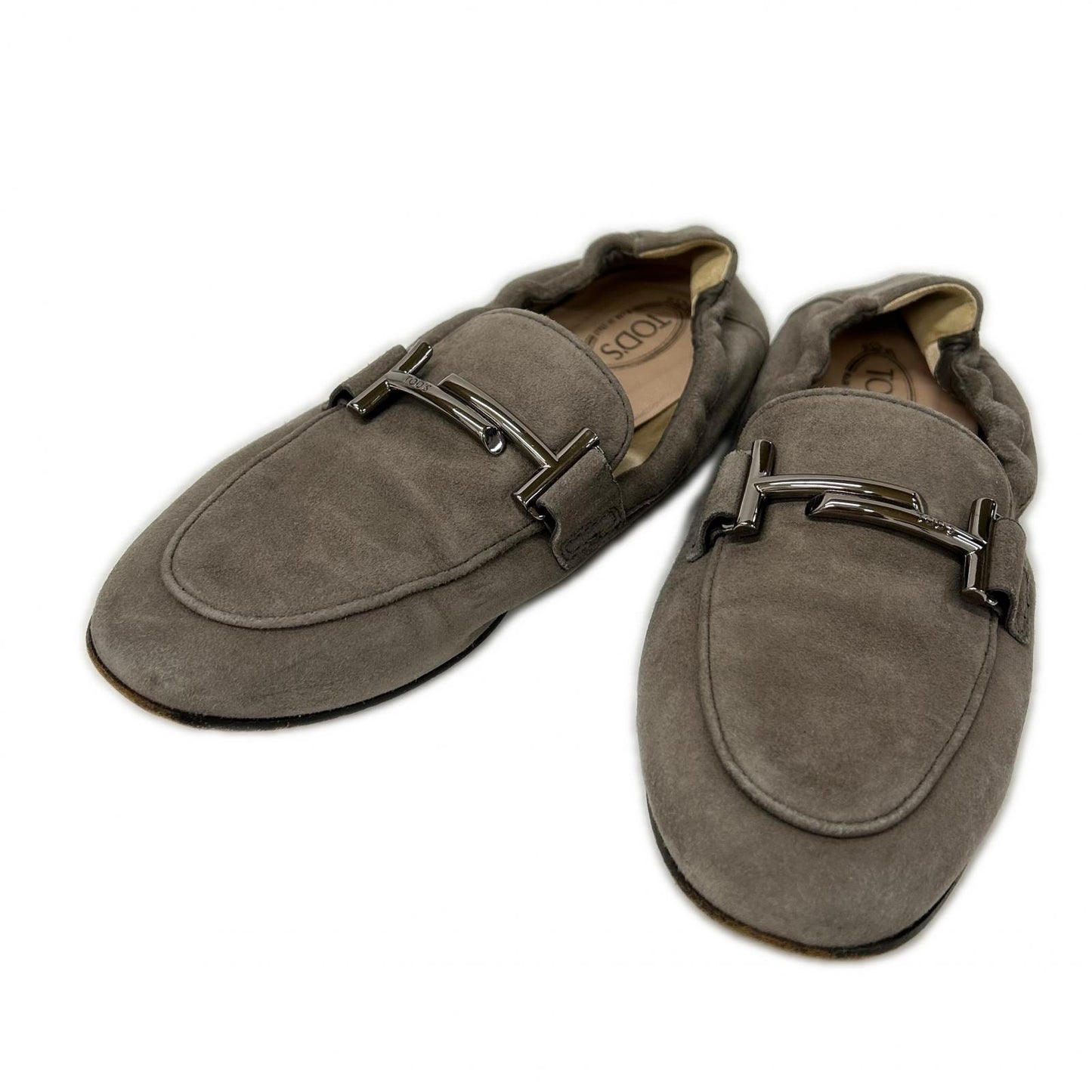 TOD'S トッズ ダブルT スエード ローファー シューズ