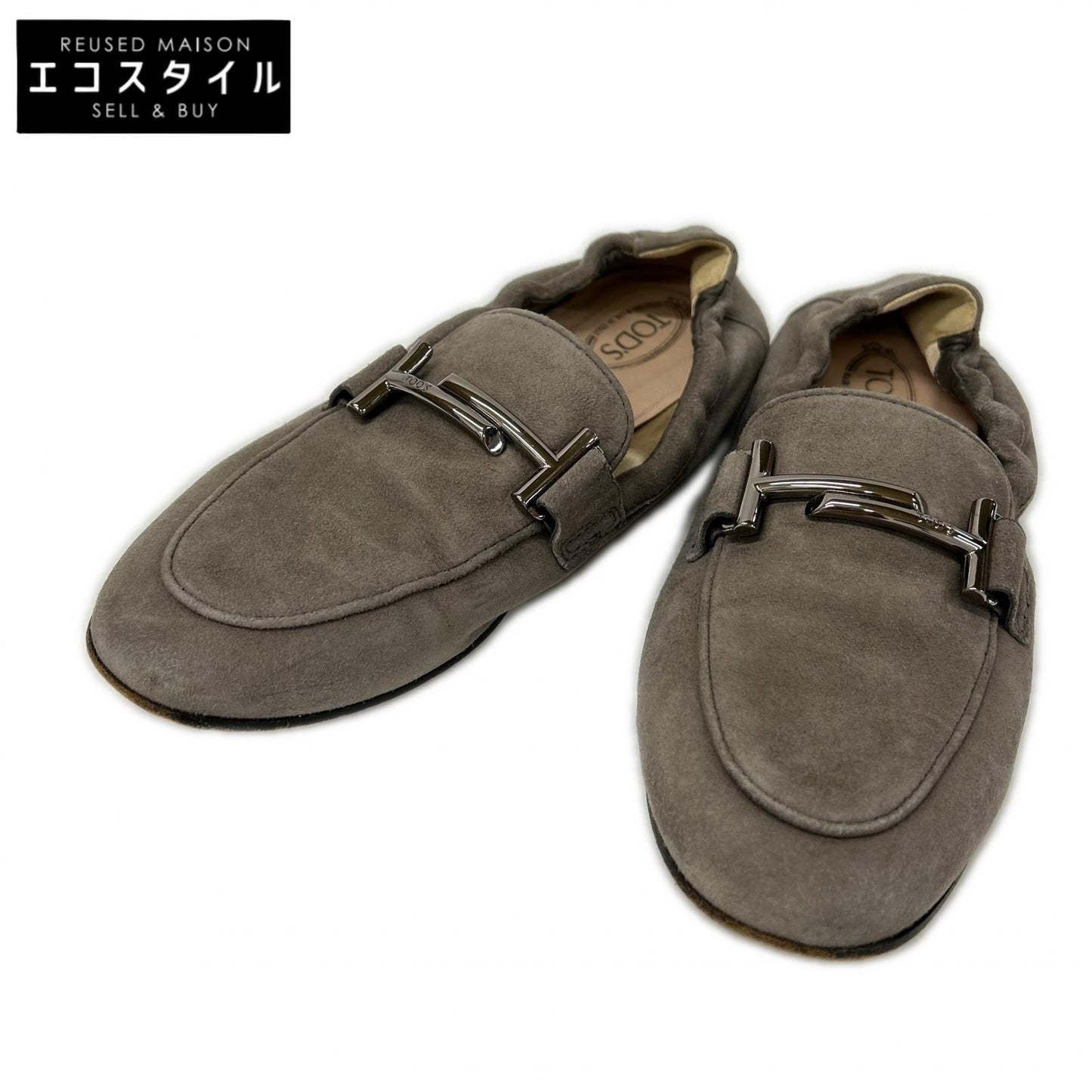 TOD'S トッズ ダブルT スエード ローファー シューズ