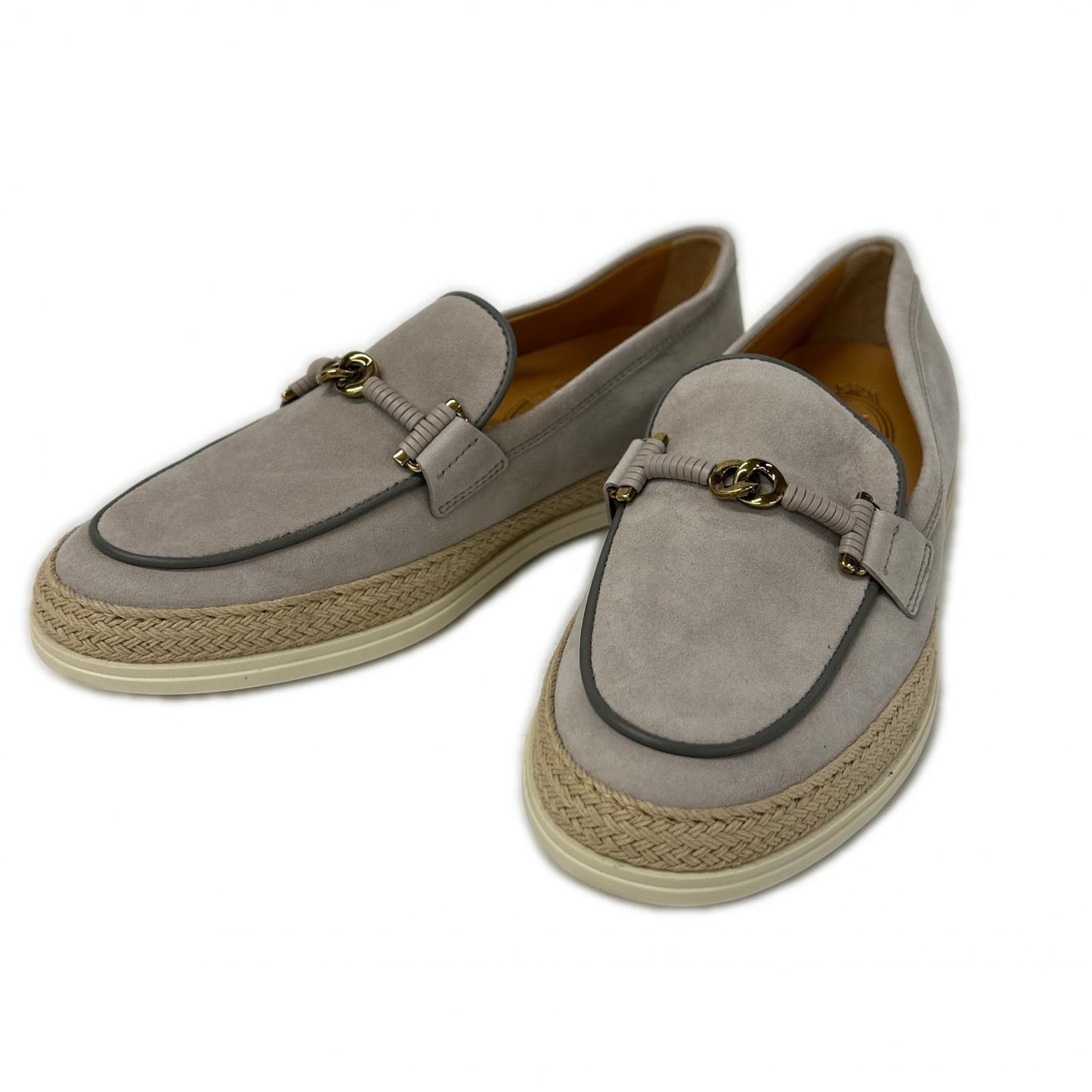 TOD'S トッズ 【美品】XXW92K0HZ00D8W スエード エスパドリーユ ローファー シューズ