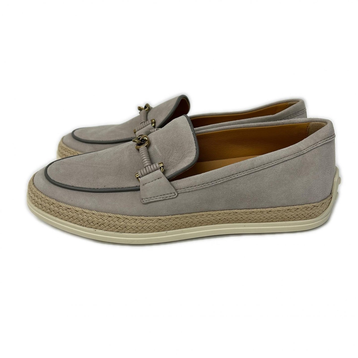 TOD'S トッズ 【美品】XXW92K0HZ00D8W スエード エスパドリーユ ローファー シューズ