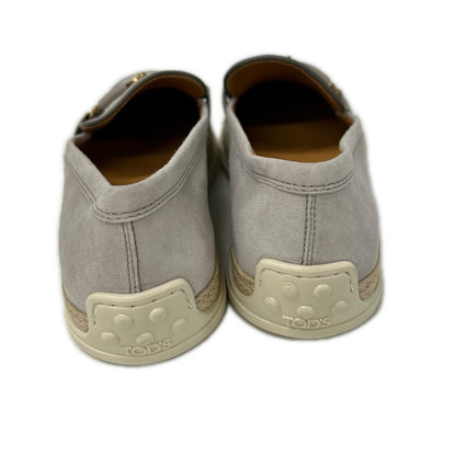 TOD'S トッズ 【美品】XXW92K0HZ00D8W スエード エスパドリーユ ローファー シューズ