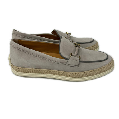 TOD'S トッズ 【美品】XXW92K0HZ00D8W スエード エスパドリーユ ローファー シューズ
