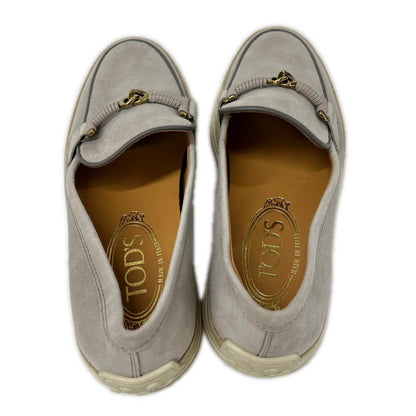 TOD'S トッズ 【美品】XXW92K0HZ00D8W スエード エスパドリーユ ローファー シューズ