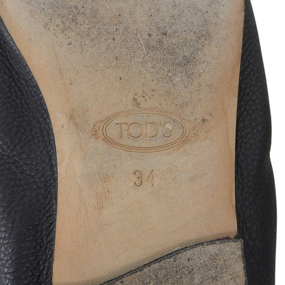 TOD'S トッズ ダブルT ローファー シューズ レディース レザー ブラック 34 シューズ