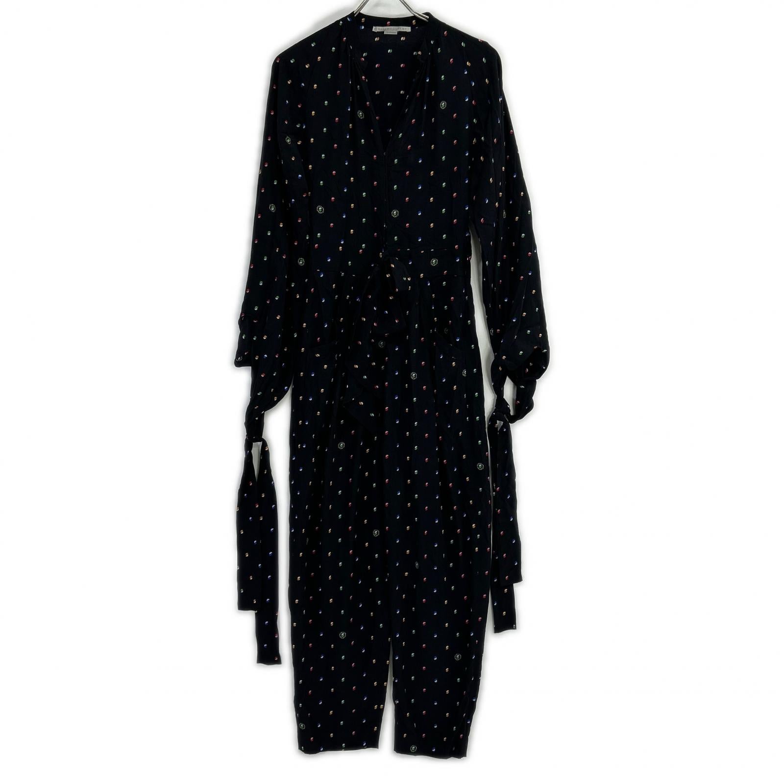 STELLA McCARTNEY ステラマッカートニー 【国内正規】550743 SMA20 総柄 シルク100％ オールインワン オーバーオール オールインワン