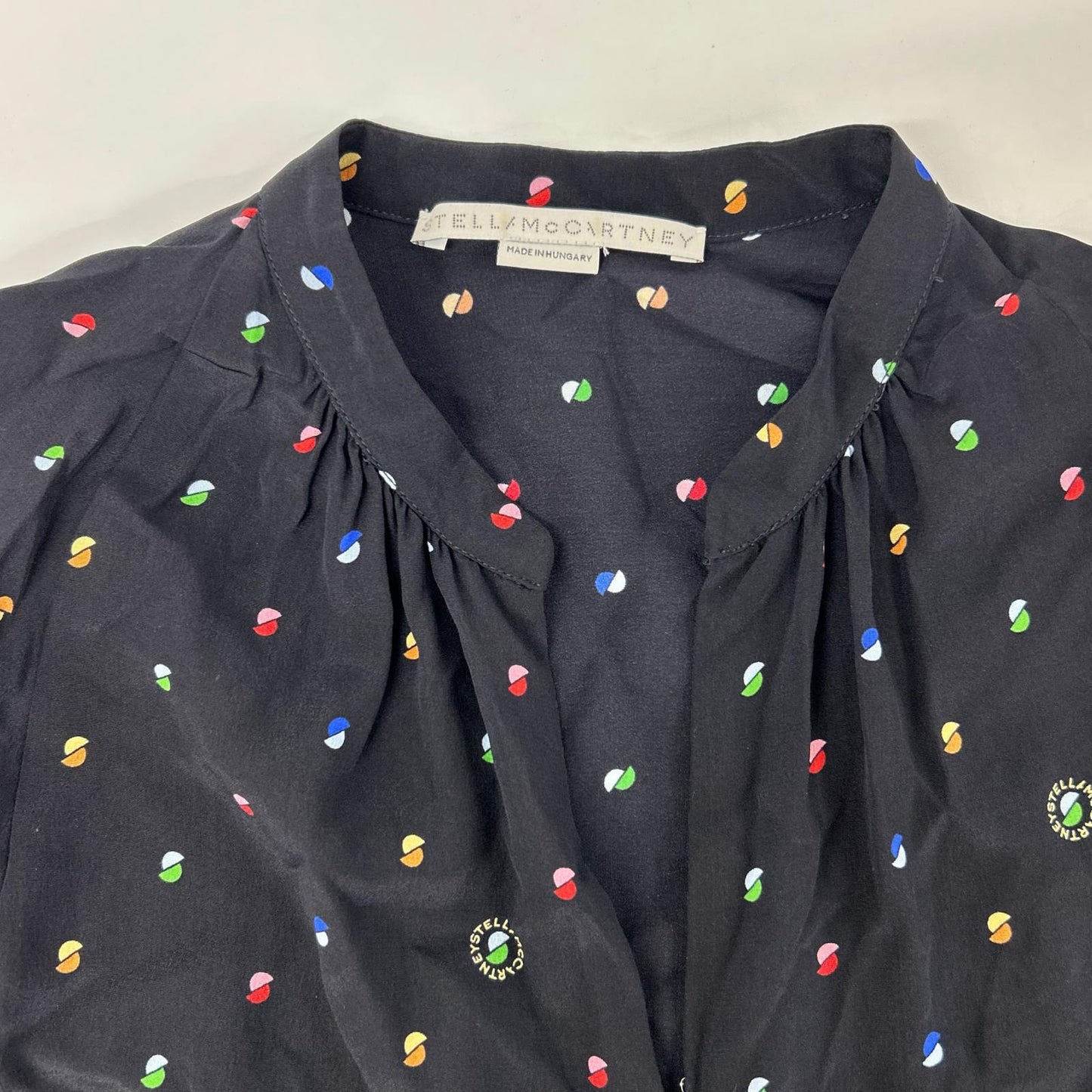STELLA McCARTNEY ステラマッカートニー 【国内正規】550743 SMA20 総柄 シルク100％ オールインワン オーバーオール オールインワン