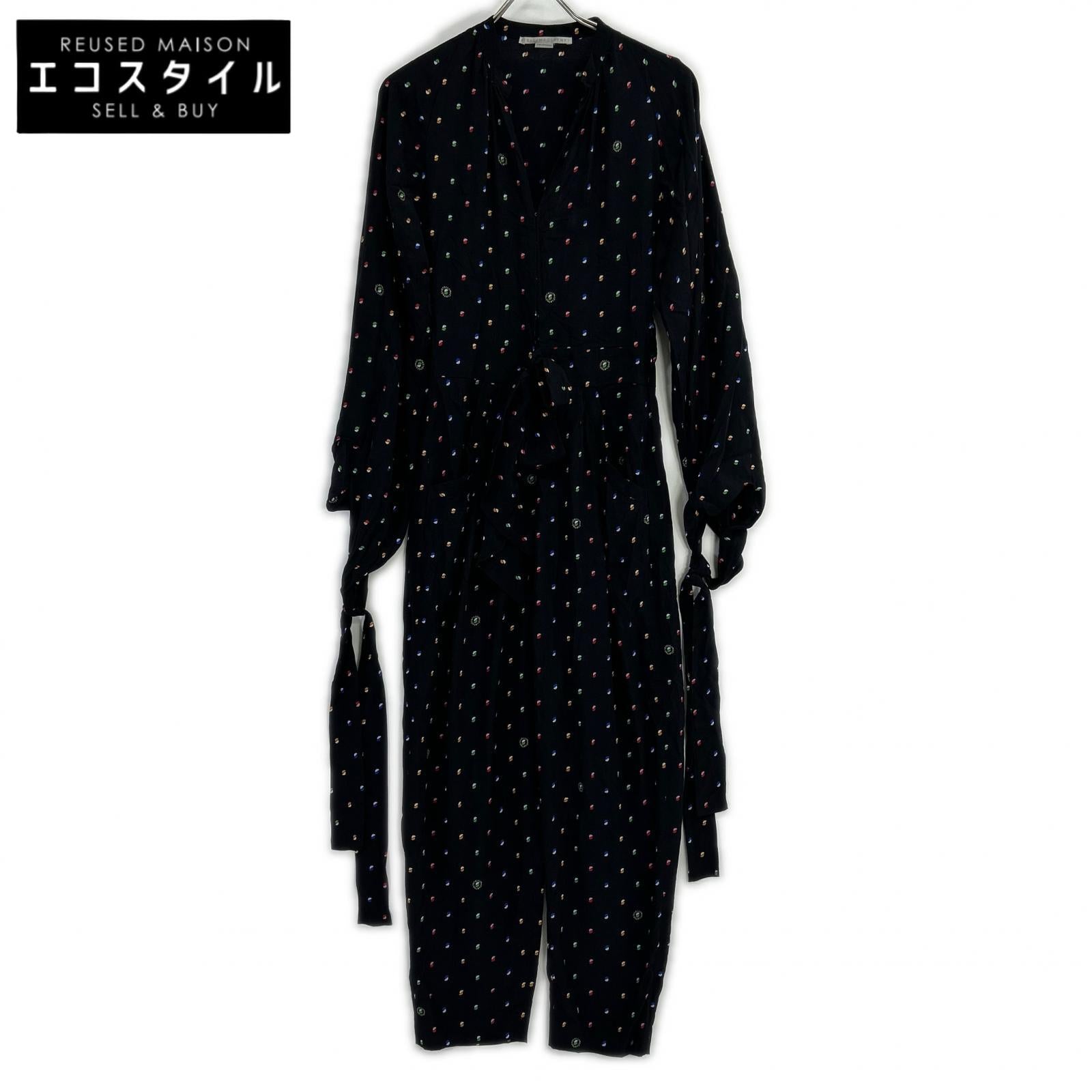 STELLA McCARTNEY ステラマッカートニー 【国内正規】550743 SMA20 総柄 シルク100％ オールインワン オーバーオール オールインワン