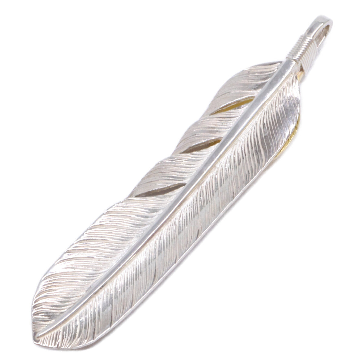 WASHIMITARO 鷲見太郎 K18・SV925 W-1FFL01-C17 ハートフェザー Lフライト ペンダント01 ペンダントトップ