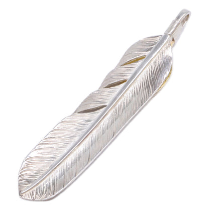 WASHIMITARO 鷲見太郎 K18・SV925 W-1FFL01-C17 ハートフェザー Lフライト ペンダント01 ペンダントトップ