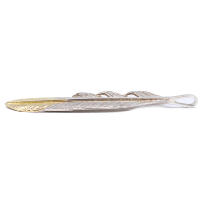 WASHIMITARO 鷲見太郎 W-1FFL02-TYG L flight feather K18/SV925 top 02 ペンダントトップ