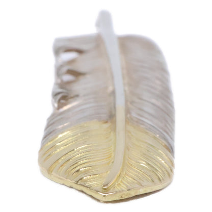 WASHIMITARO 鷲見太郎 W-1FFL02-TYG L flight feather K18/SV925 top 02 ペンダントトップ