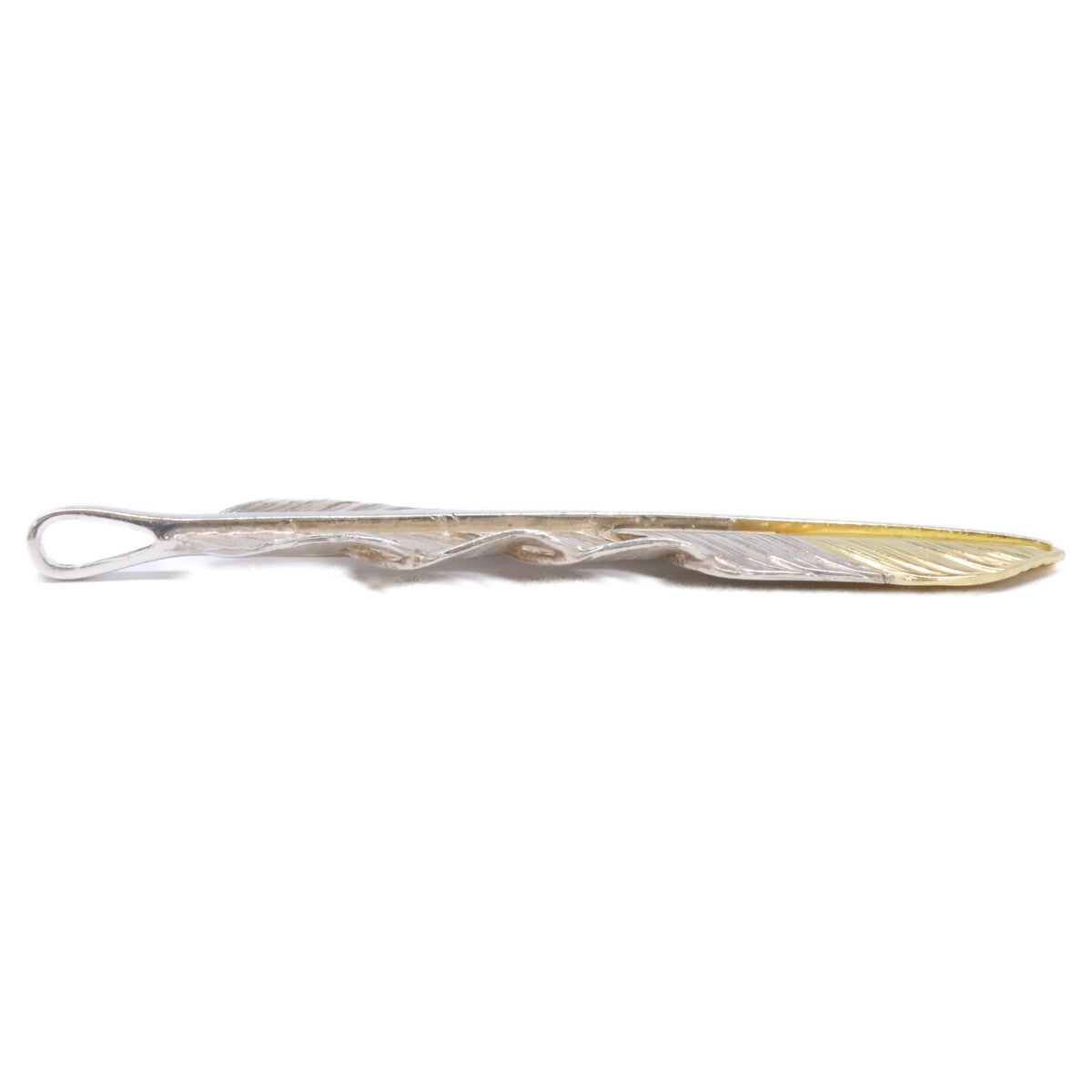 WASHIMITARO 鷲見太郎 W-1FFL02-TYG L flight feather K18/SV925 top 02 ペンダントトップ