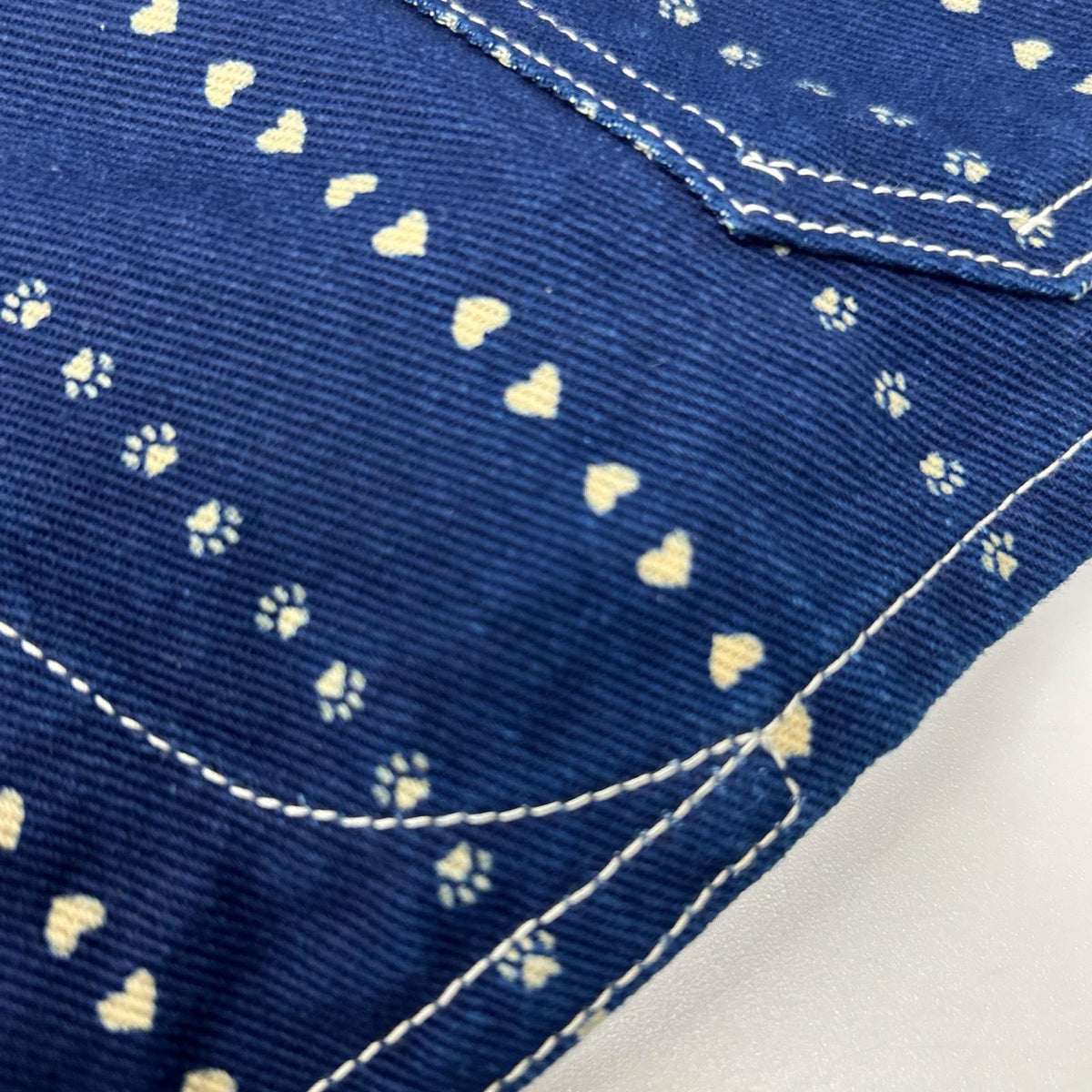 TCB JEANS&CO. ティーシービージーンズ ブルー キャットハート チョア ストライプ デニム カバーオール オーバーオール オールインワン