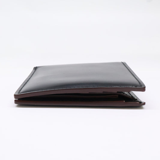 GANZO 【Excellent condition】57128 SHELL CORDOVAN 2 Shell Cordovan 2 bifold wallet with coin purse bifold wallet (with coin purse)