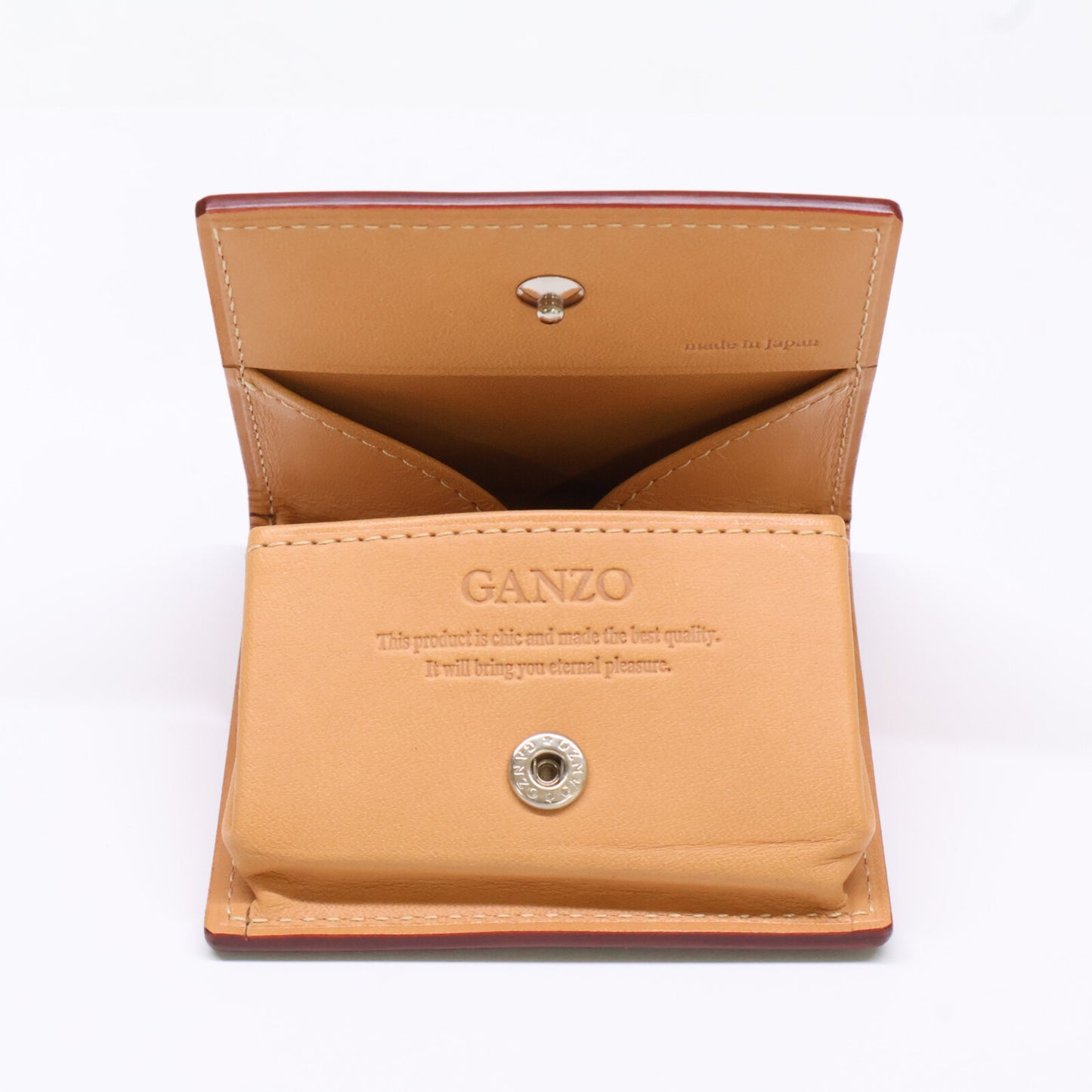 GANZO 【Excellent condition】57066 CORDOVAN box coin purse
