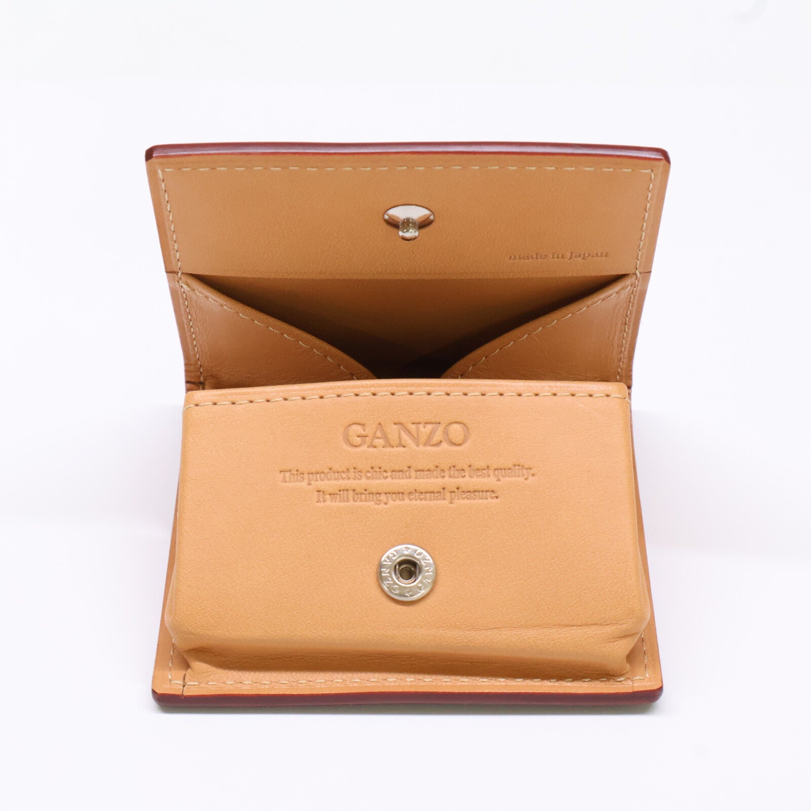 GANZO 【Excellent condition】57066 CORDOVAN box coin purse
