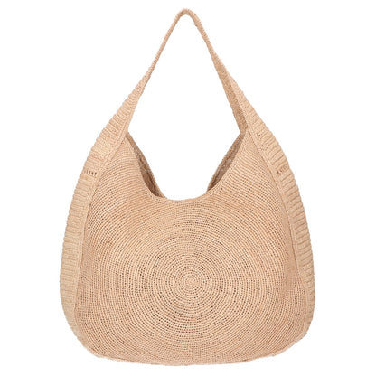 STELLA McCARTNEY ステラマッカートニー 【美品】7B0164WP03759370U ロゴ ラフィア クロシェホーボーバッグ トートバッグ