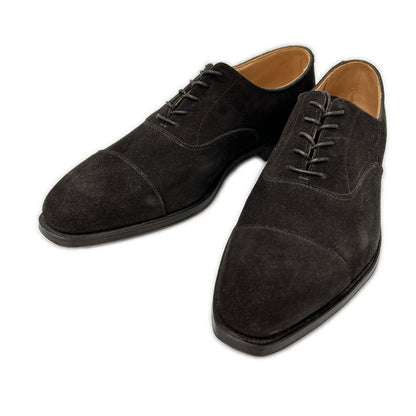 Crockett&Jones クロケット＆ジョーンズ 【新品同様】25057 HALLAM ハラム 348ラスト スエード ストレートチップ オックスフォード シューズ シューズ