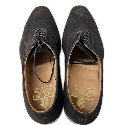 Crockett&Jones クロケット＆ジョーンズ 【新品同様】25057 HALLAM ハラム 348ラスト スエード ストレートチップ オックスフォード シューズ シューズ
