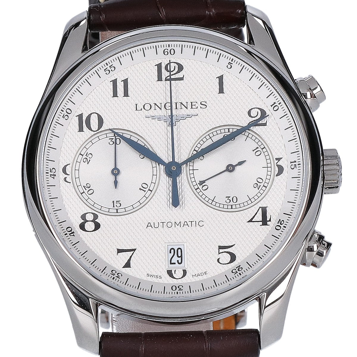 LONGINES ロンジン 新品同様 L2.629.4.78.3 ロンジン マスターコレクション クロノグラフ デイト 自動巻き 腕時計