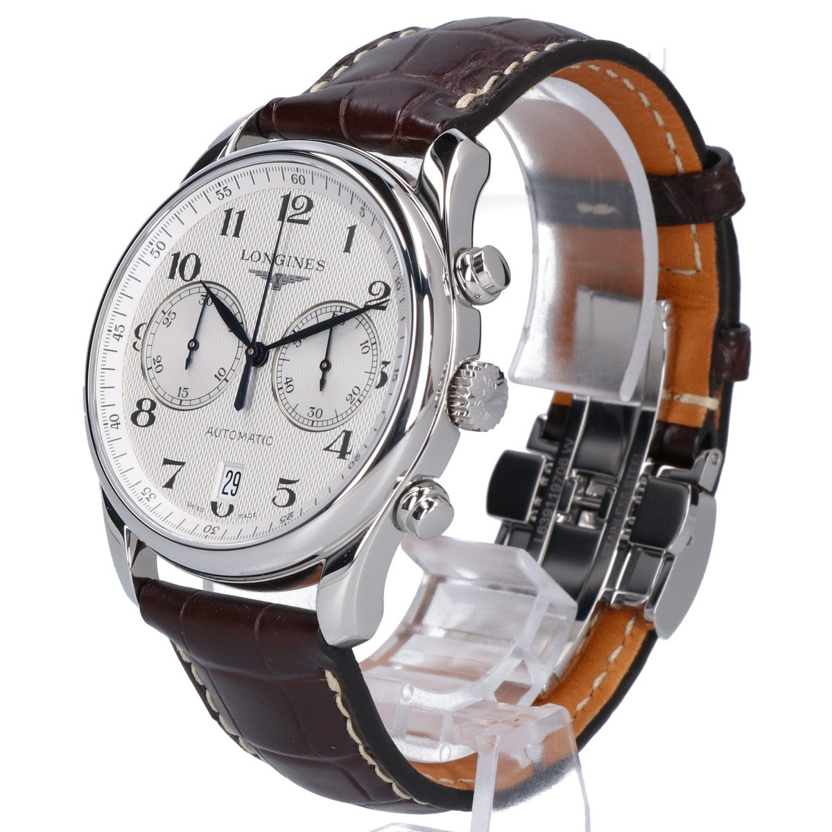 LONGINES ロンジン 新品同様 L2.629.4.78.3 ロンジン マスターコレクション クロノグラフ デイト 自動巻き 腕時計