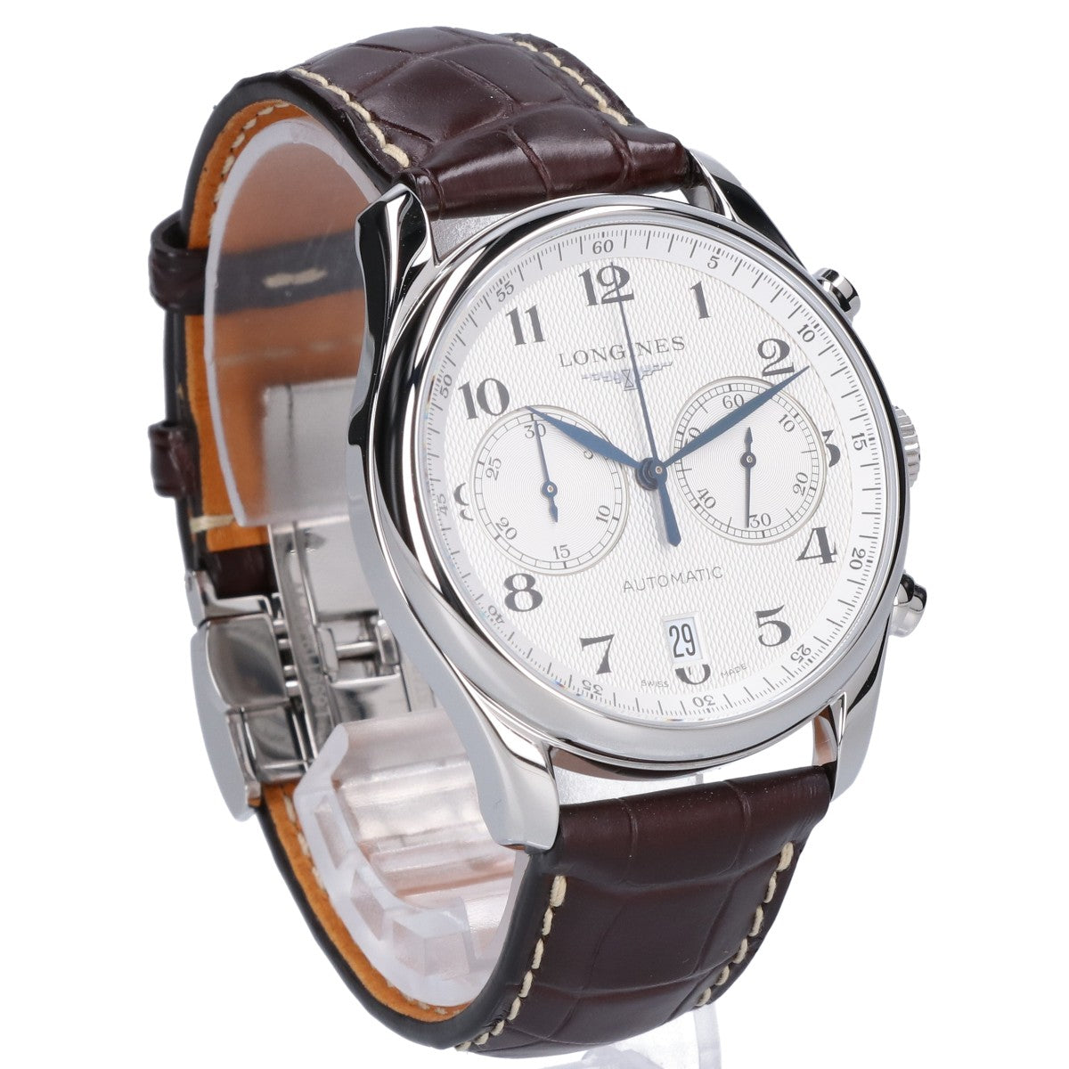 LONGINES ロンジン 新品同様 L2.629.4.78.3 ロンジン マスターコレクション クロノグラフ デイト 自動巻き 腕時計