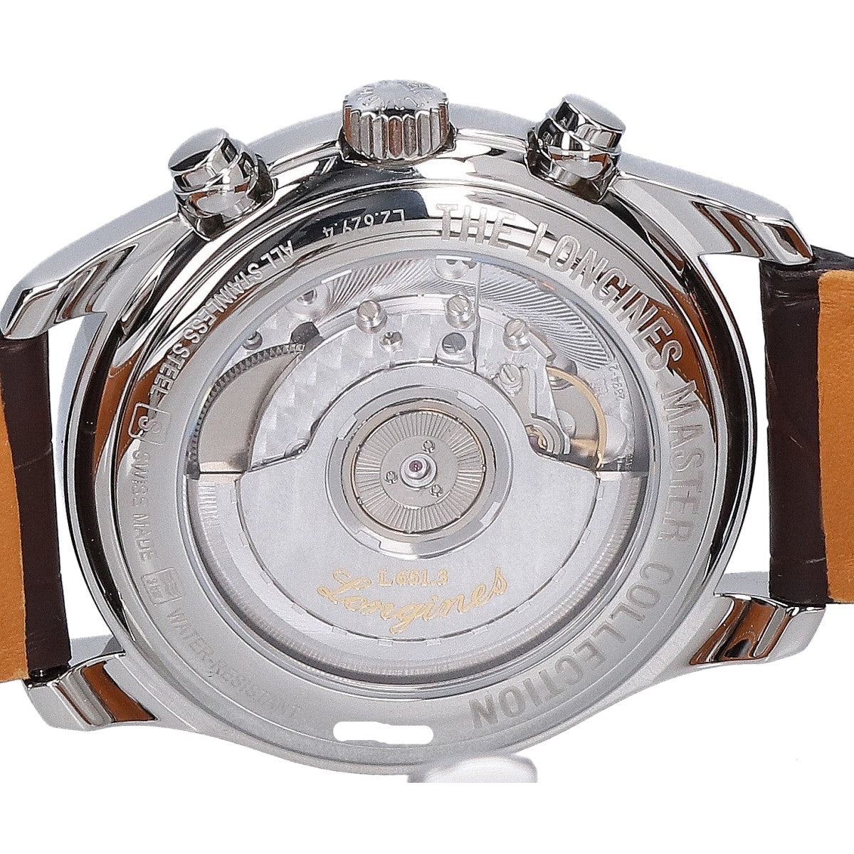 LONGINES ロンジン 新品同様 L2.629.4.78.3 ロンジン マスターコレクション クロノグラフ デイト 自動巻き 腕時計