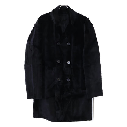 HUGOBOSS ヒューゴボス カンガルーレザー ダブルブレスト ロング コート