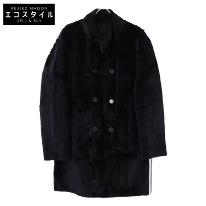 HUGOBOSS ヒューゴボス カンガルーレザー ダブルブレスト ロング コート
