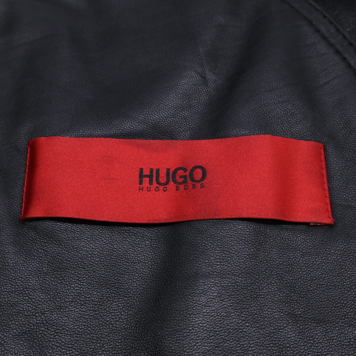 HUGOBOSS ヒューゴボス カンガルーレザー ダブルブレスト ロング コート