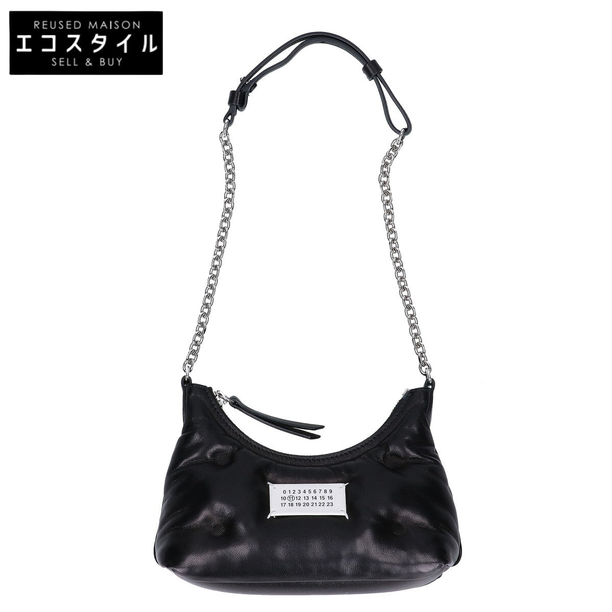 Maison margiela メゾンマルジェラ 美品 SB1WG0021 グラムスラム ホーボー マイクロ チェーン ショルダーバッグ