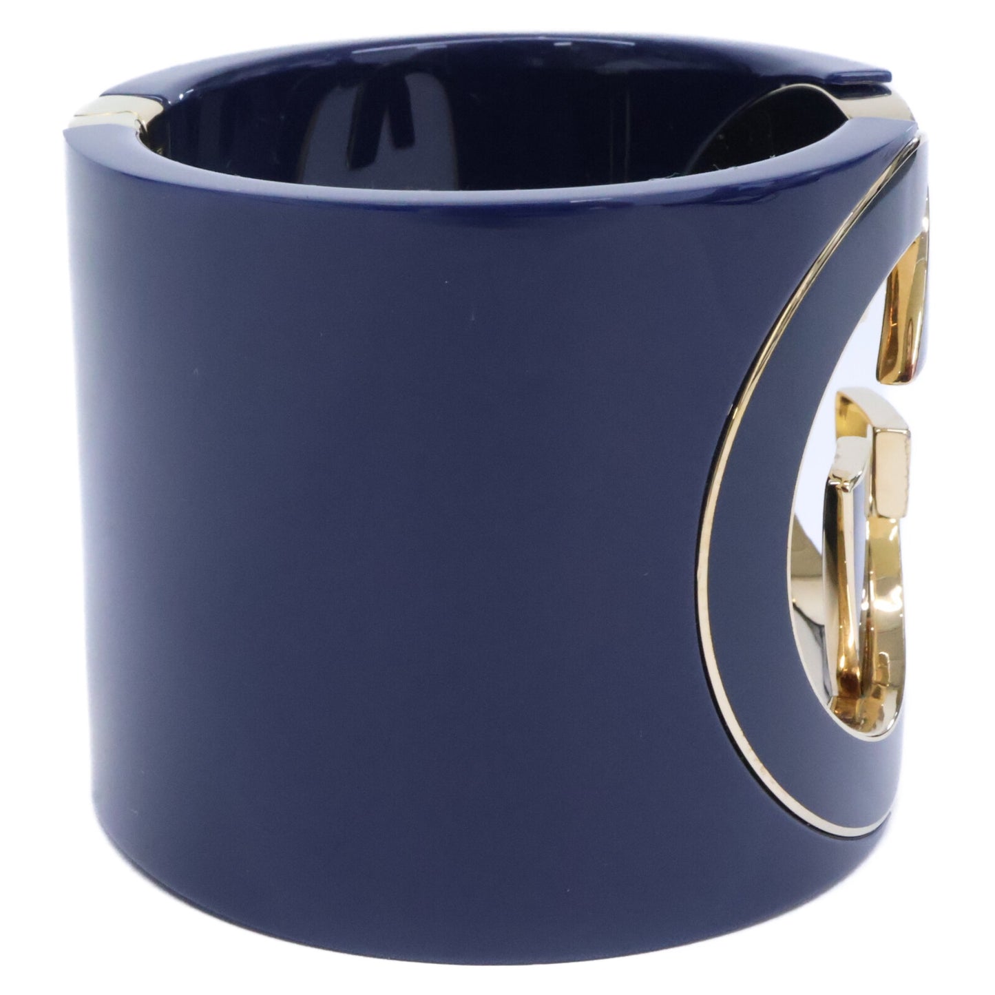GUCCI グッチ 【新品同様】GG Interlocking cuff Bracelet グッチ インターロッキング カフ ブレスレット バングル