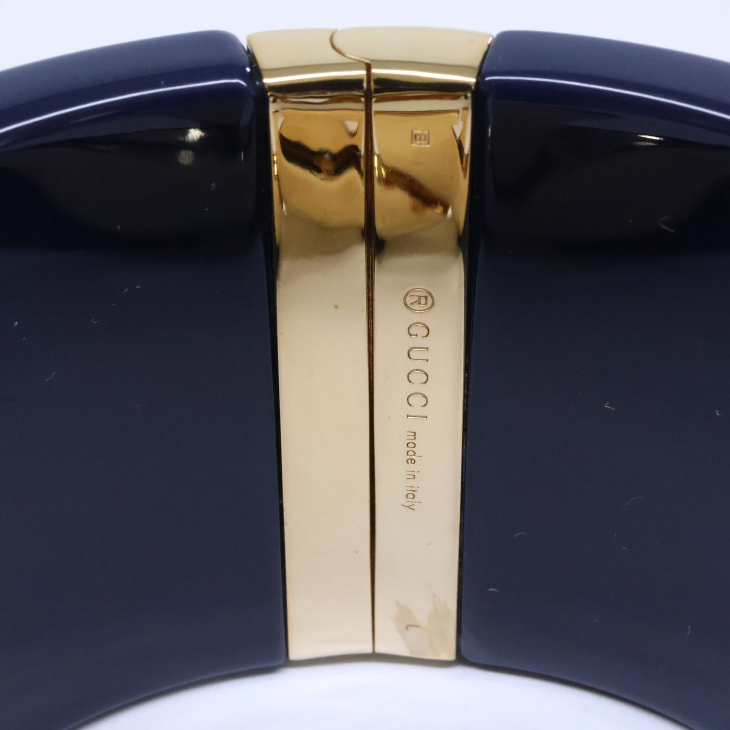 GUCCI グッチ 【新品同様】GG Interlocking cuff Bracelet グッチ インターロッキング カフ ブレスレット バングル