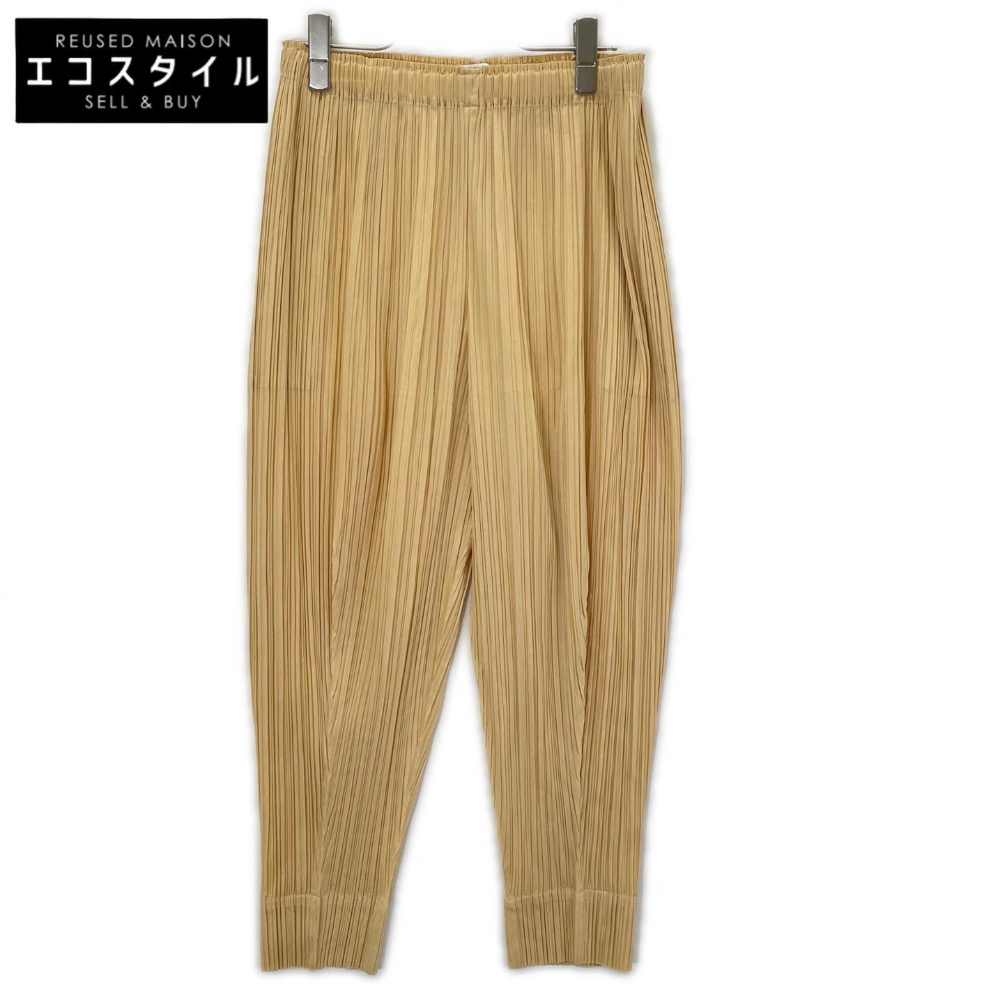 PLEATS PLEASE プリーツプリーズ 21SS PP11-JF164 イエロー プリーツイージーパンツ ボトムス