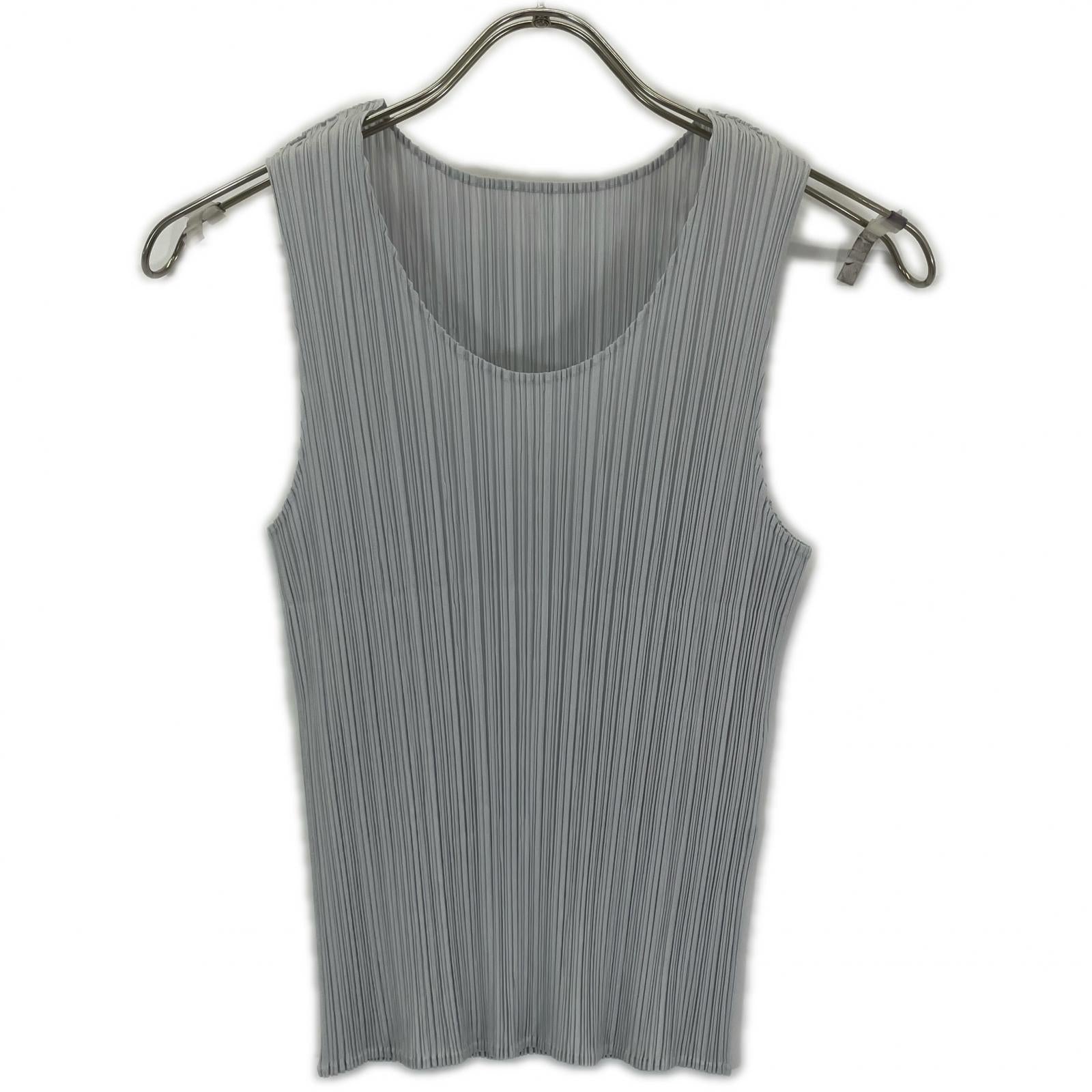 PLEATS PLEASE プリーツプリーズ 25SS PP55-JK101 ライトブルー タンクトップ トップス