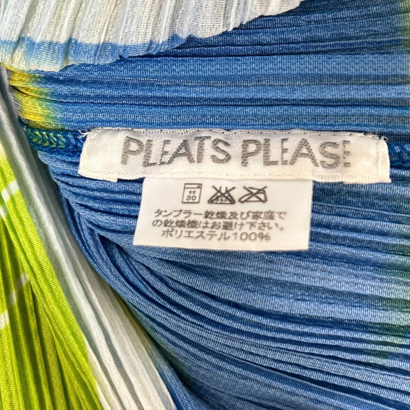 PLEATS PLEASE プリーツプリーズ 11SS PP12-JK324 ブルー系 メッシュ 半袖カットソー トップス