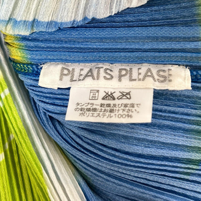 PLEATS PLEASE プリーツプリーズ 11SS PP12-JK324 ブルー系 メッシュ 半袖カットソー トップス