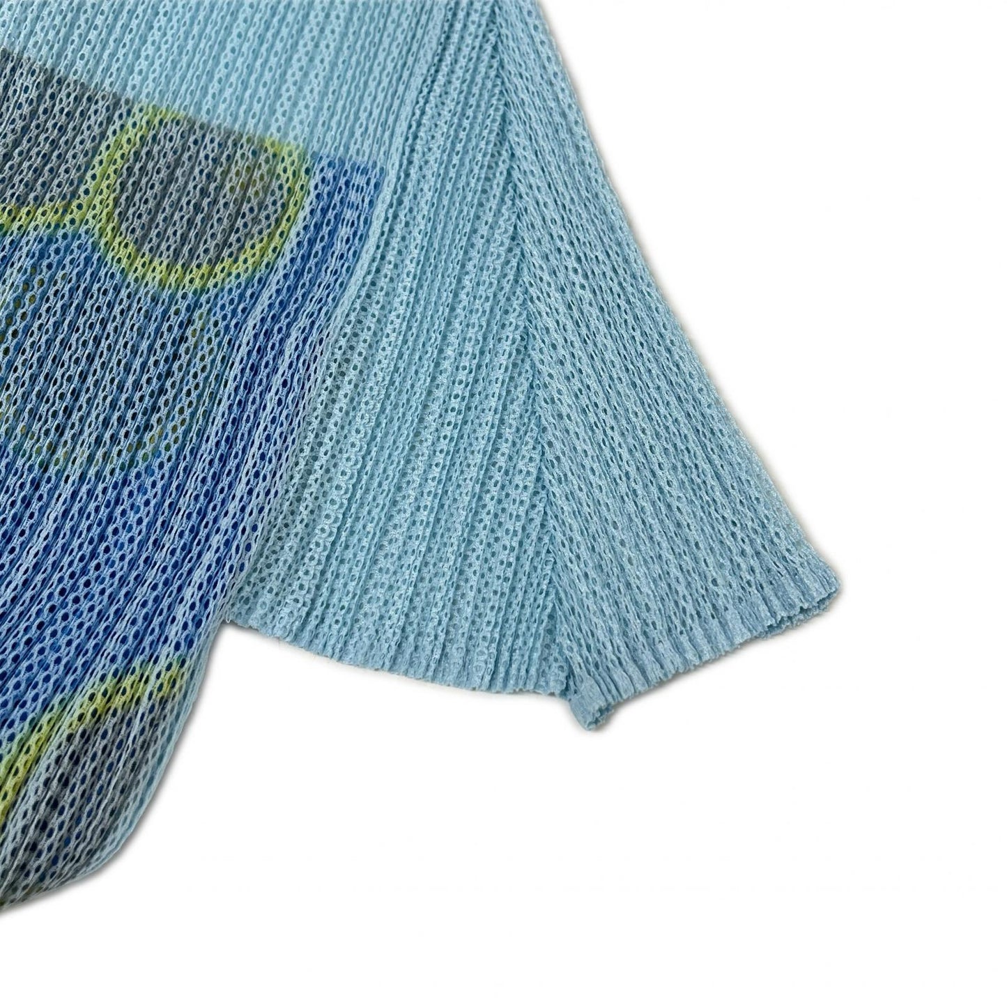PLEATS PLEASE プリーツプリーズ 11SS PP12-JK324 ブルー系 メッシュ 半袖カットソー トップス