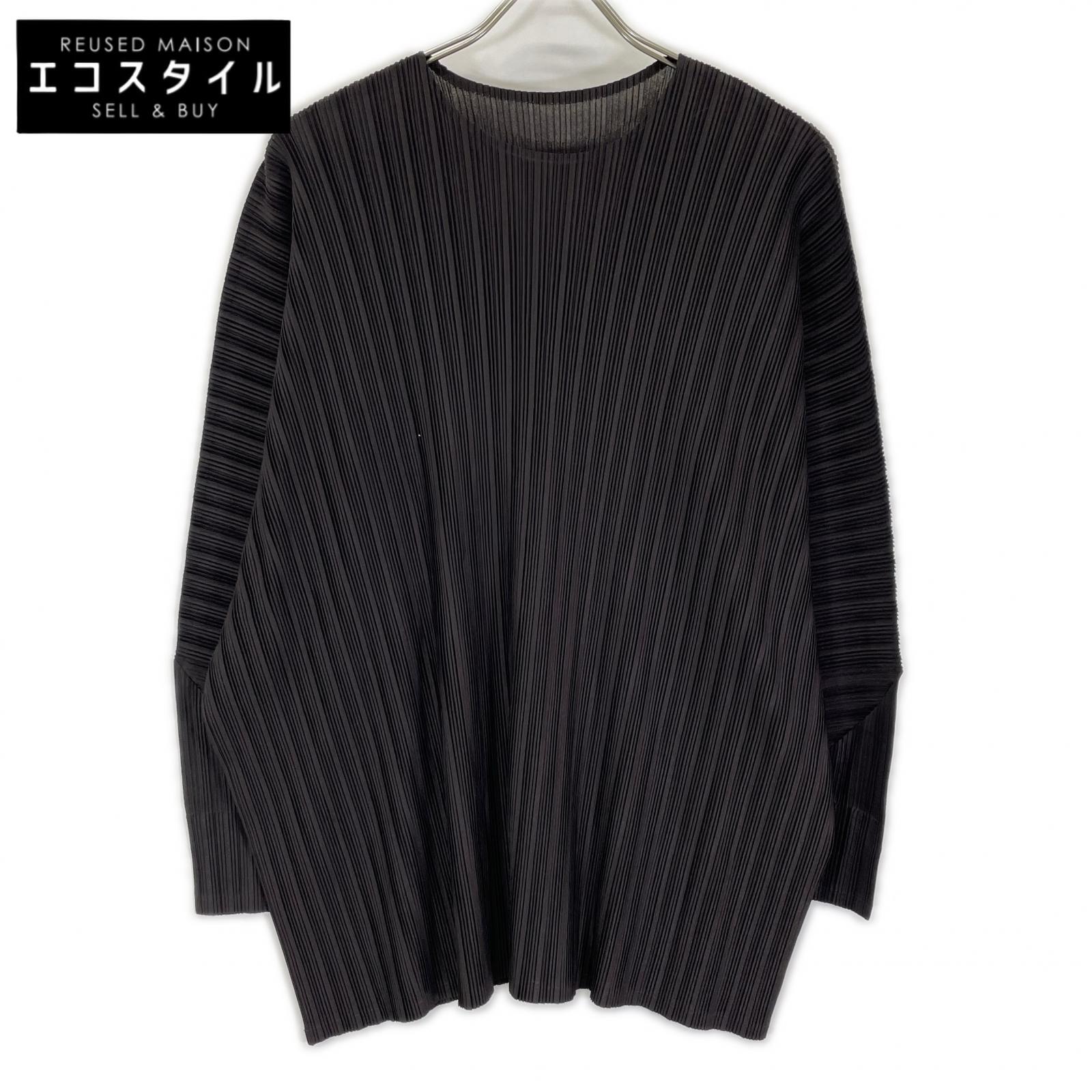 PLEATS PLEASE プリーツプリーズ 19SS PP91-FT344 ブラック 長袖カットソー トップス
