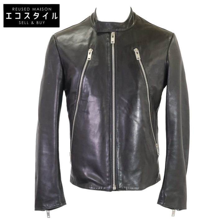 Maison margiela メゾンマルジェラ 14【国内正規】50AM0289X9858 5ZIP 八の字ジップ ラムレザージャケット ジャケット