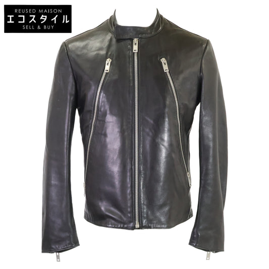 Maison margiela メゾンマルジェラ 14【国内正規】50AM0289X9858 5ZIP 八の字ジップ ラムレザージャケット ジャケット