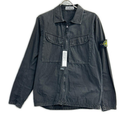 STONE ISLAND ストーンアイランド 7715101WN ブラック ジップアップシャツジャケット ジャケット