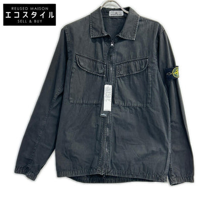 STONE ISLAND ストーンアイランド 7715101WN ブラック ジップアップシャツジャケット ジャケット