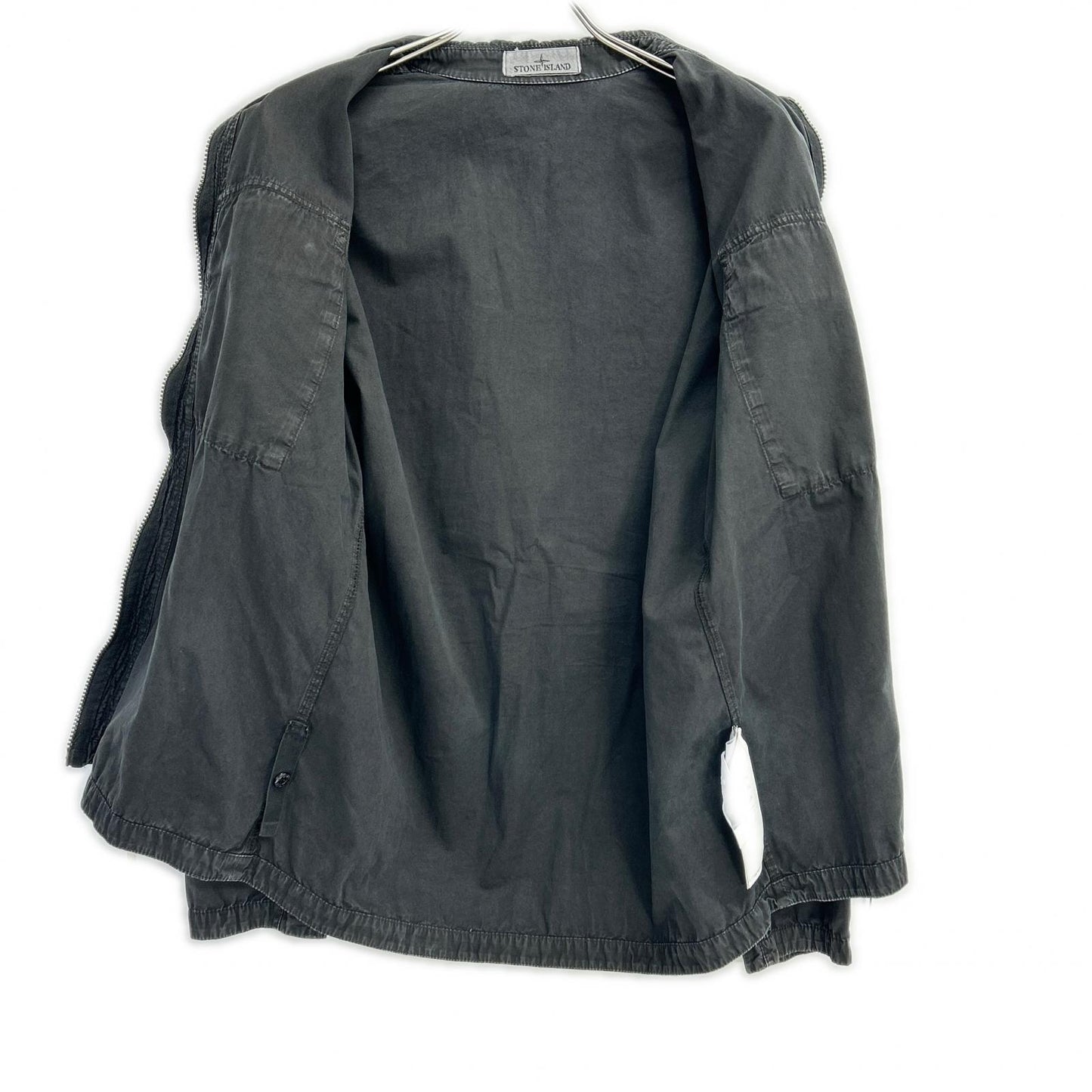 STONE ISLAND ストーンアイランド 7715101WN ブラック ジップアップシャツジャケット ジャケット