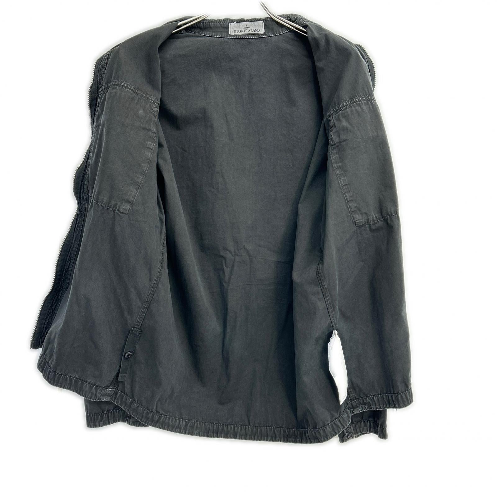 STONE ISLAND ストーンアイランド 7715101WN ブラック ジップアップシャツジャケット ジャケット